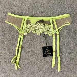COPY - Honey birdette AMELIE Lime Suspender Garter Belt NWT Limited Edition